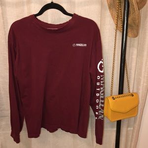 Magellan Outdoors Maroon long sleeve t-shirt